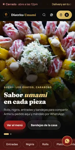 Distrito Umami en celular