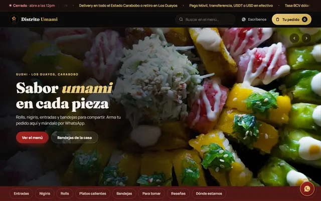 Distrito Umami en computador