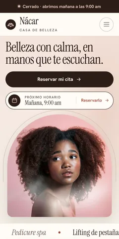 Nácar Spa en celular